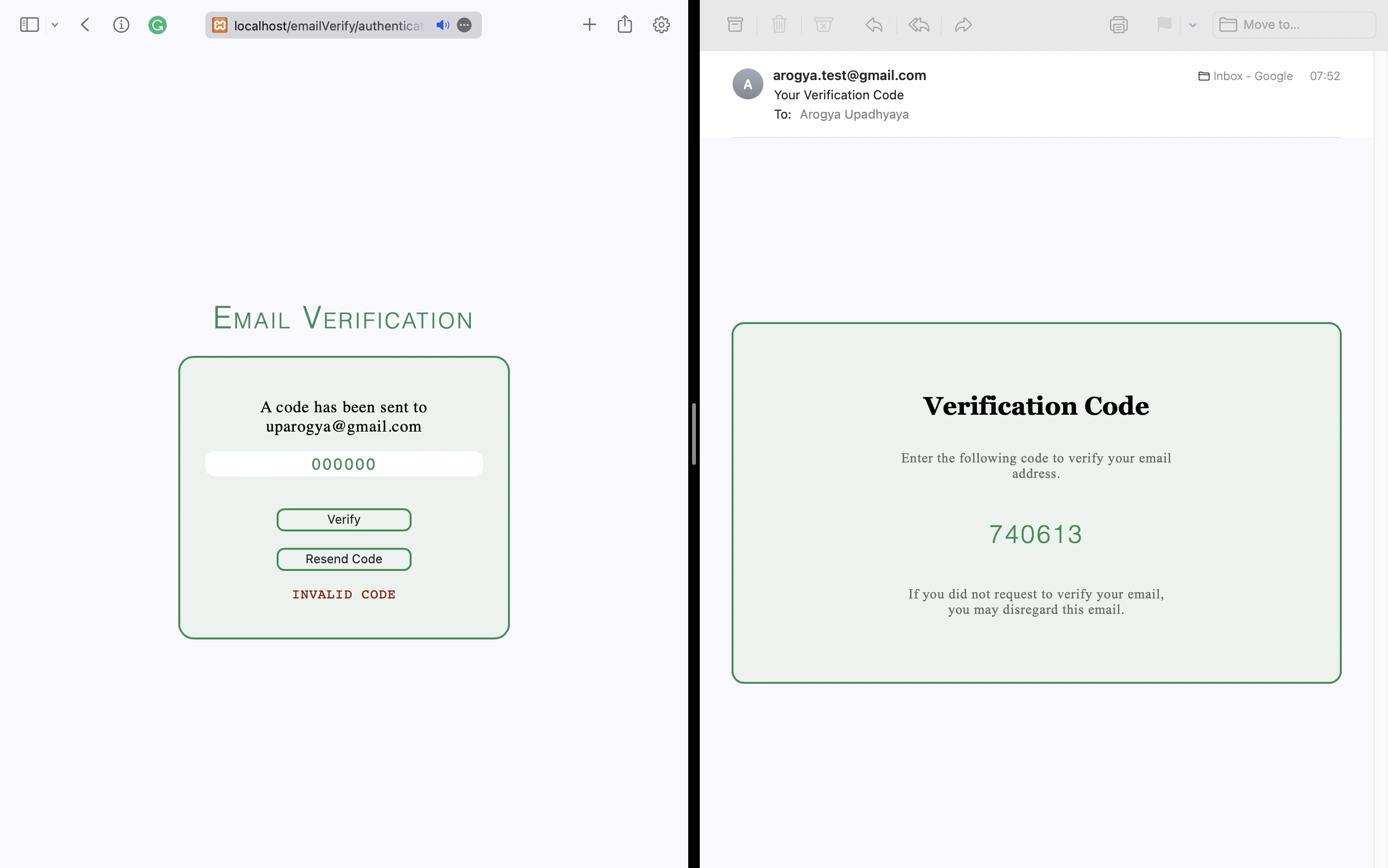 Two Factor Authenticator, an app developed by Arogya Upadhyaya
